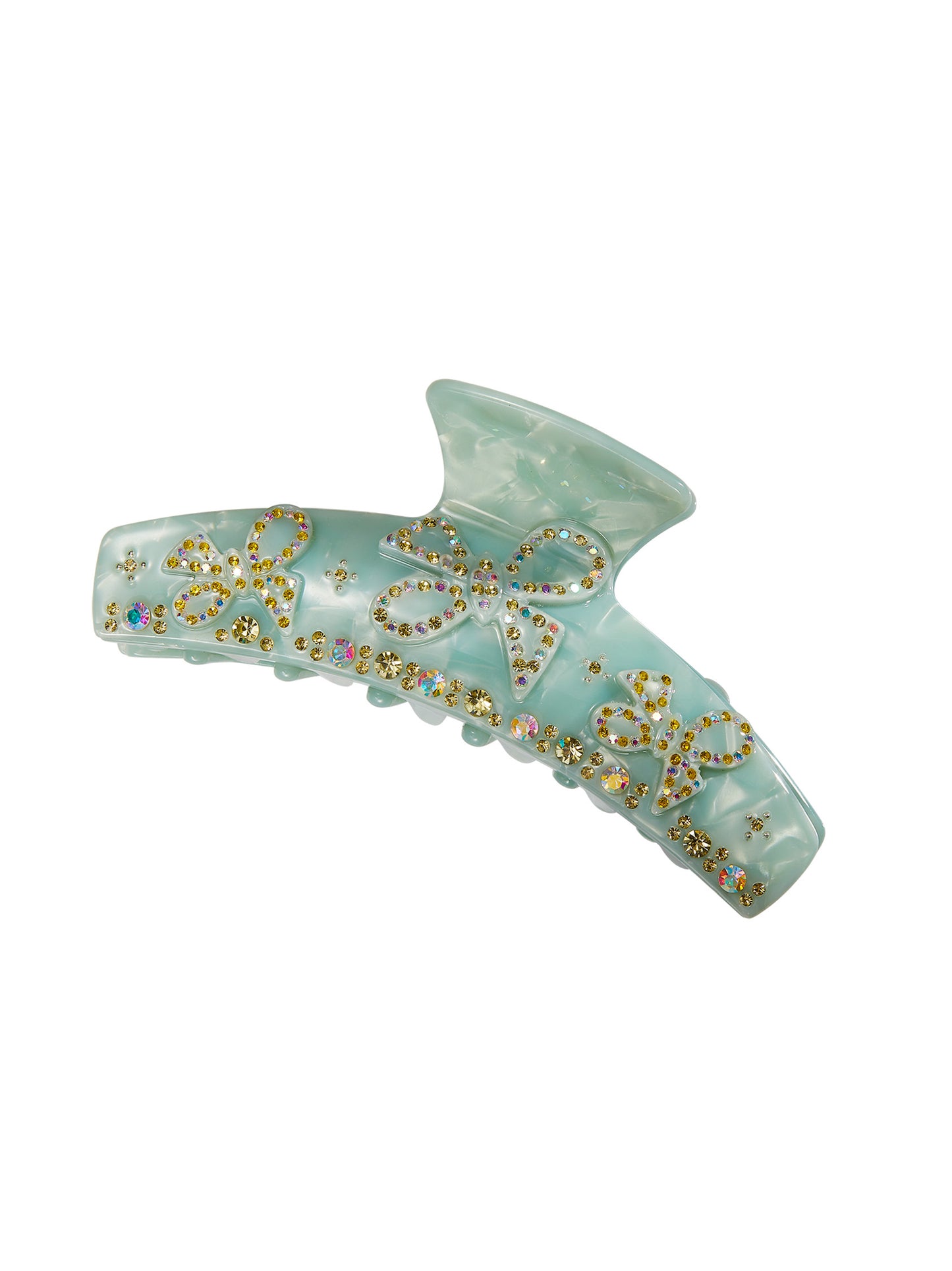 Bella Crystal Claw Clip (Blue)