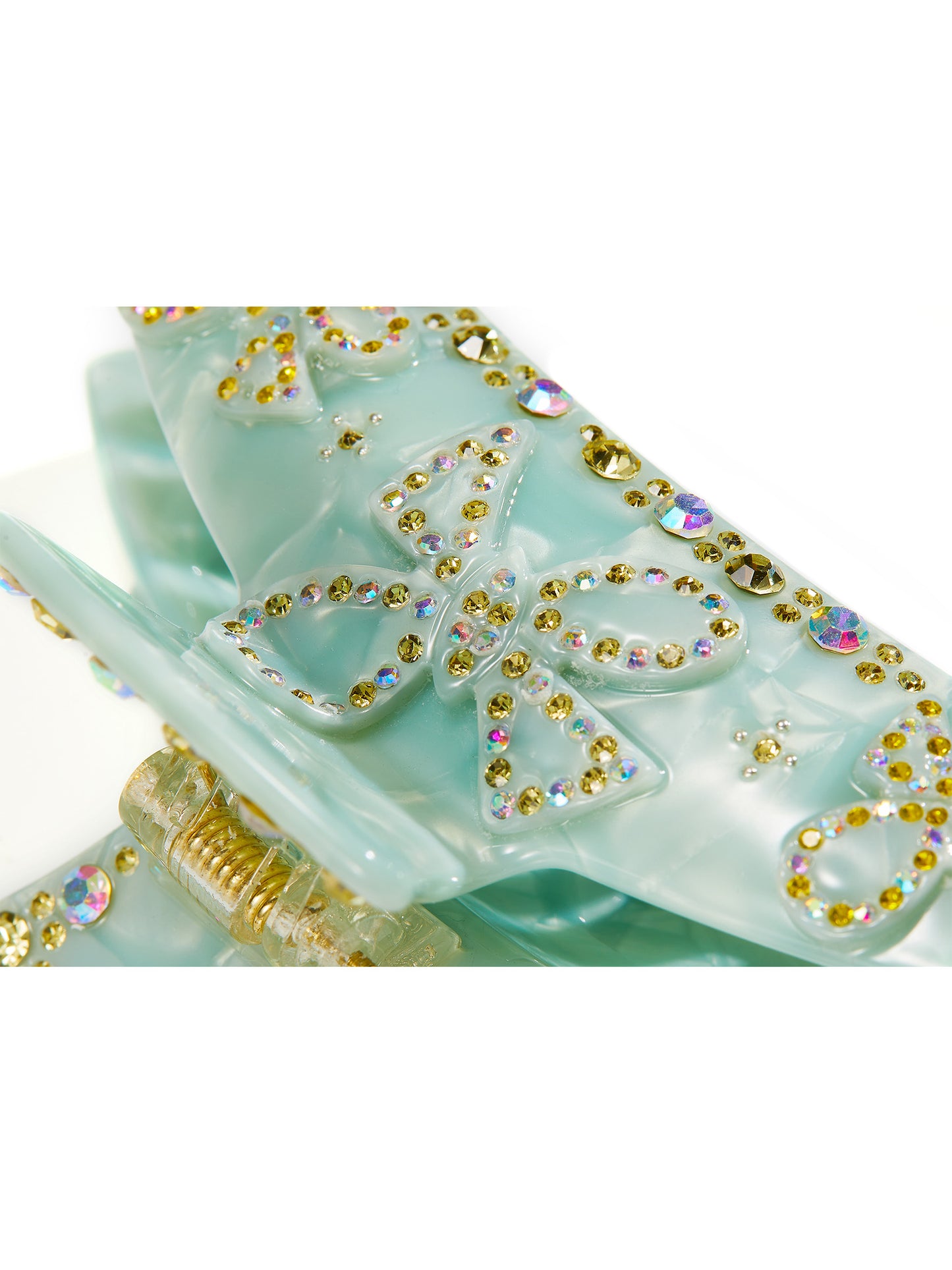 Bella Crystal Claw Clip (Blue)