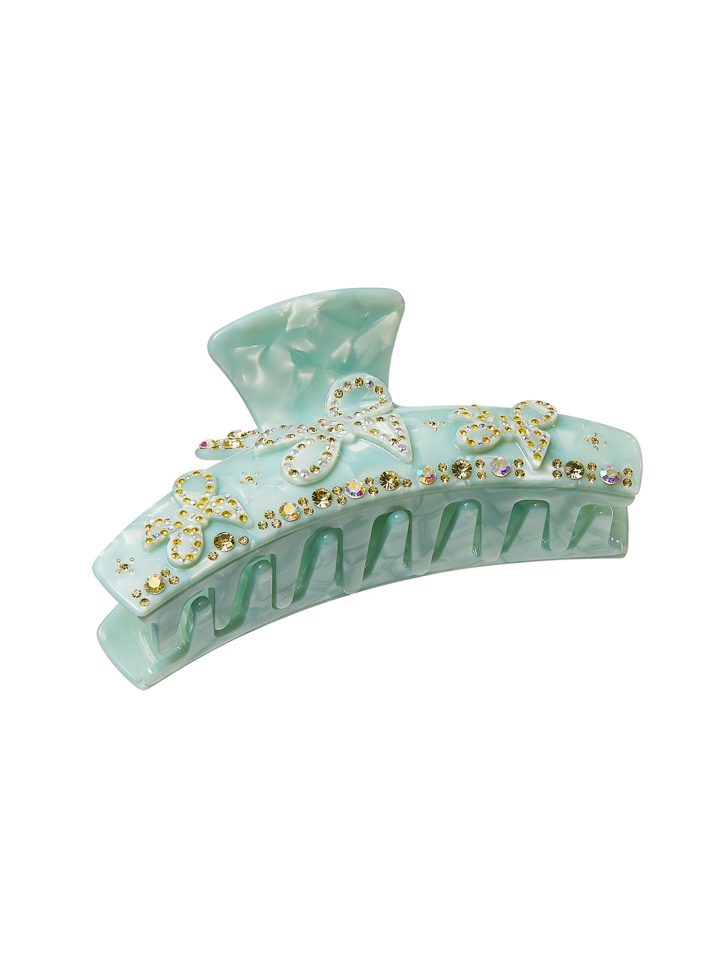 Bella Crystal Claw Clip (Blue)