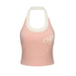 Macie Knit Halter Top (Light Pink) (Final Sale)