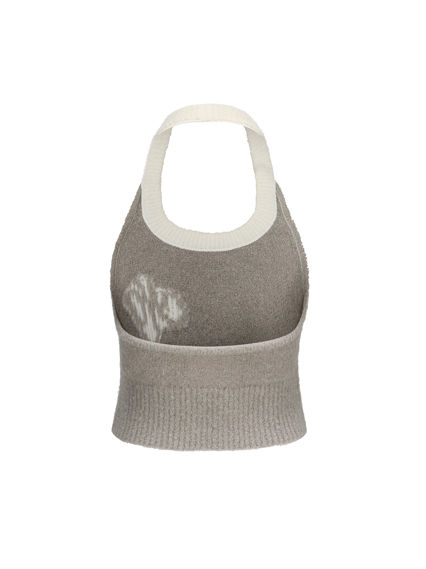 Macie Knit Halter Top (Grey) (Final Sale)