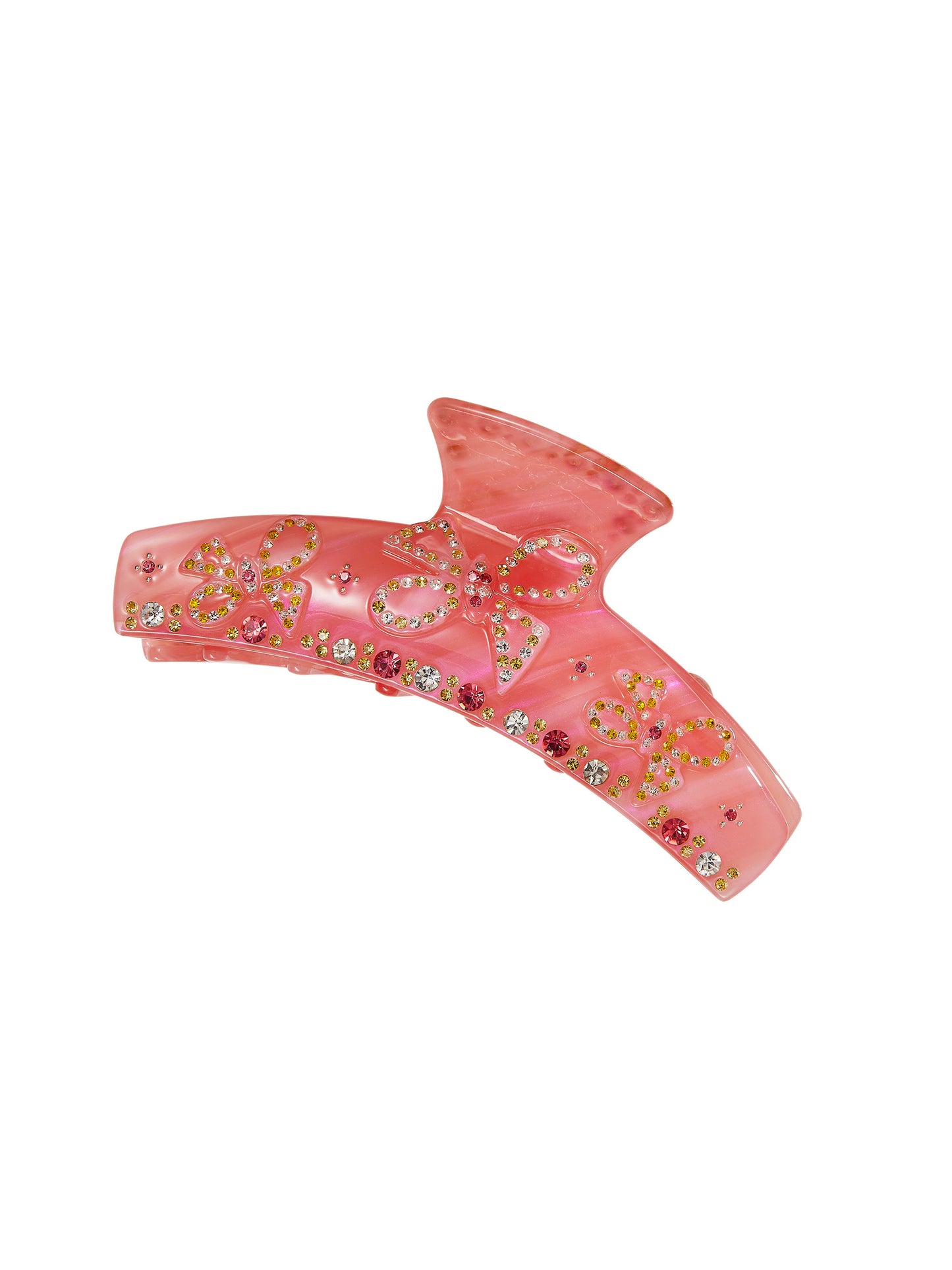 Bella Crystal Claw Clip (Pink)