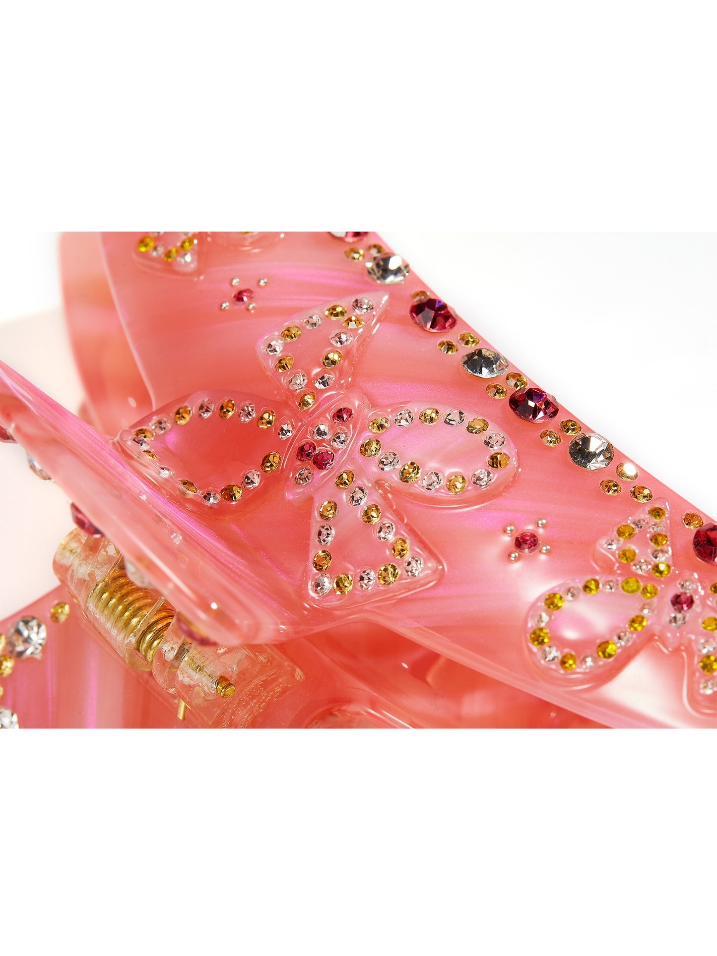 Bella Crystal Claw Clip (Pink)