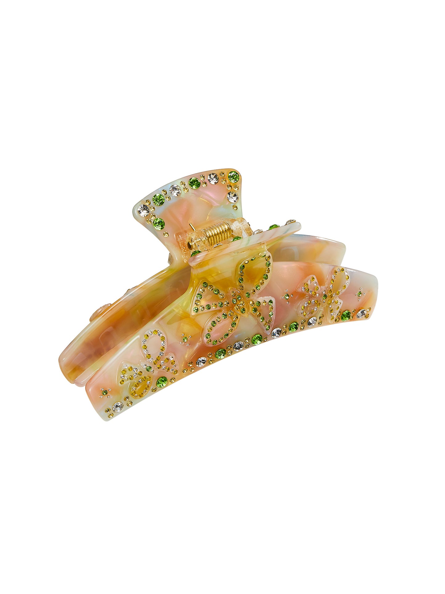 Bella Crystal Claw Clip (Yellow)