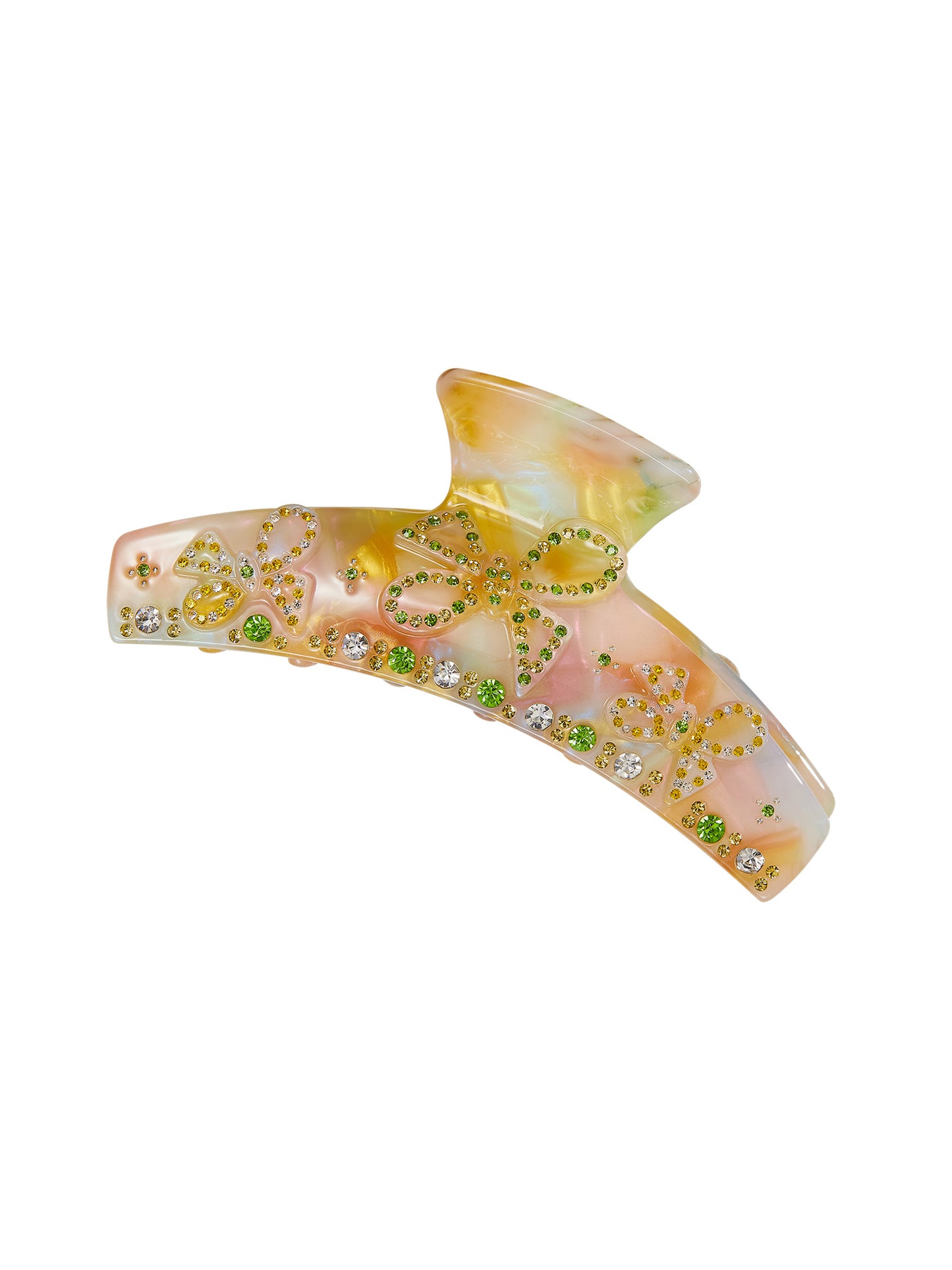 Bella Crystal Claw Clip (Yellow)