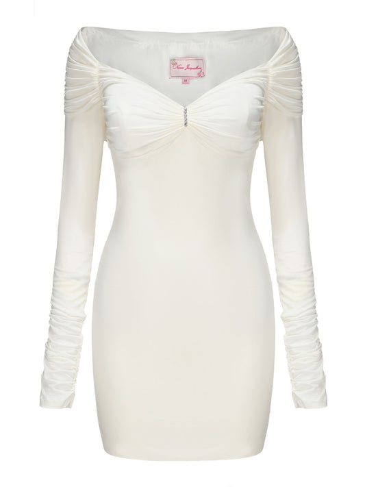 Olivia Dress (White) (Final Sale)