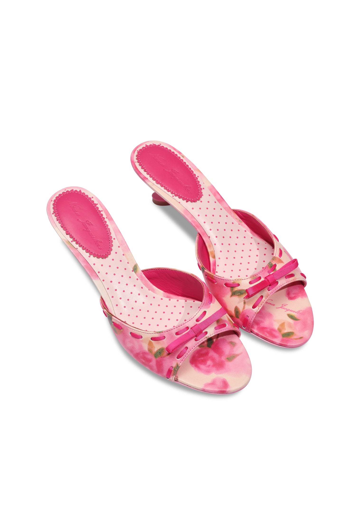 Paulina Bow Heels (Rose) (Final Sale)