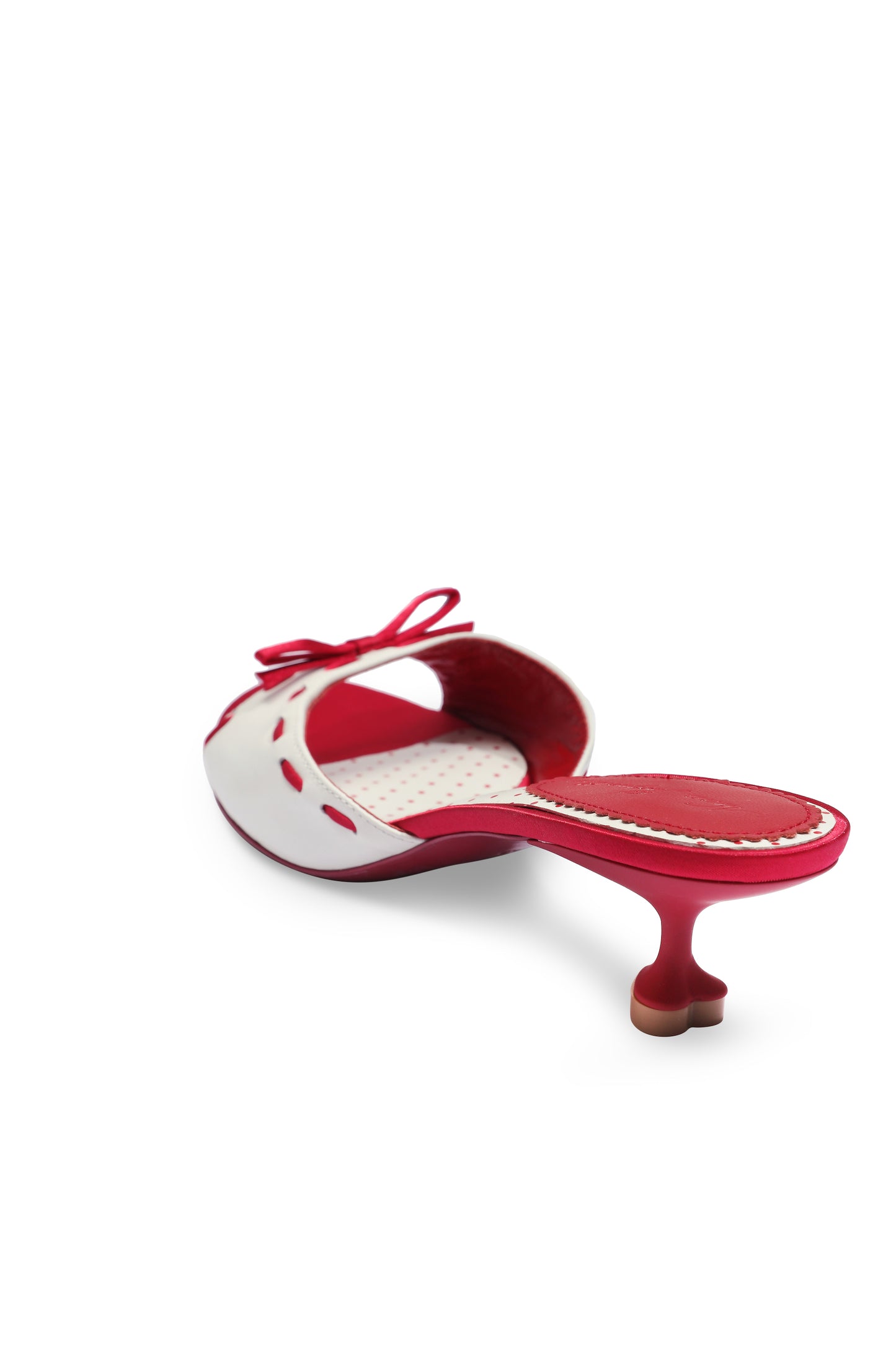 Paulina Bow Heels (Red) (Final Sale)