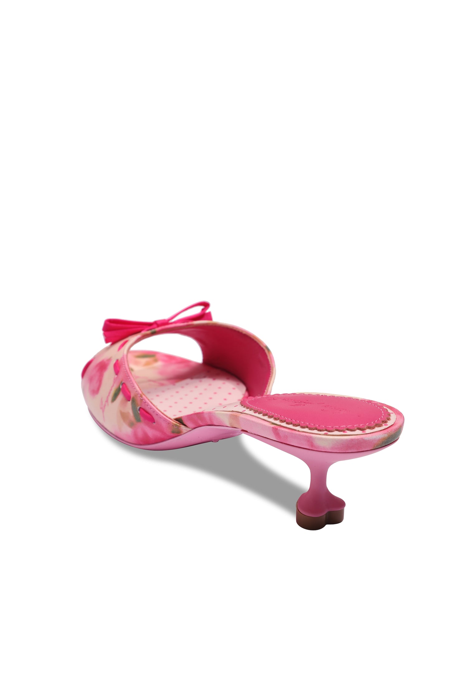 Paulina Bow Heels (Rose) (Final Sale)