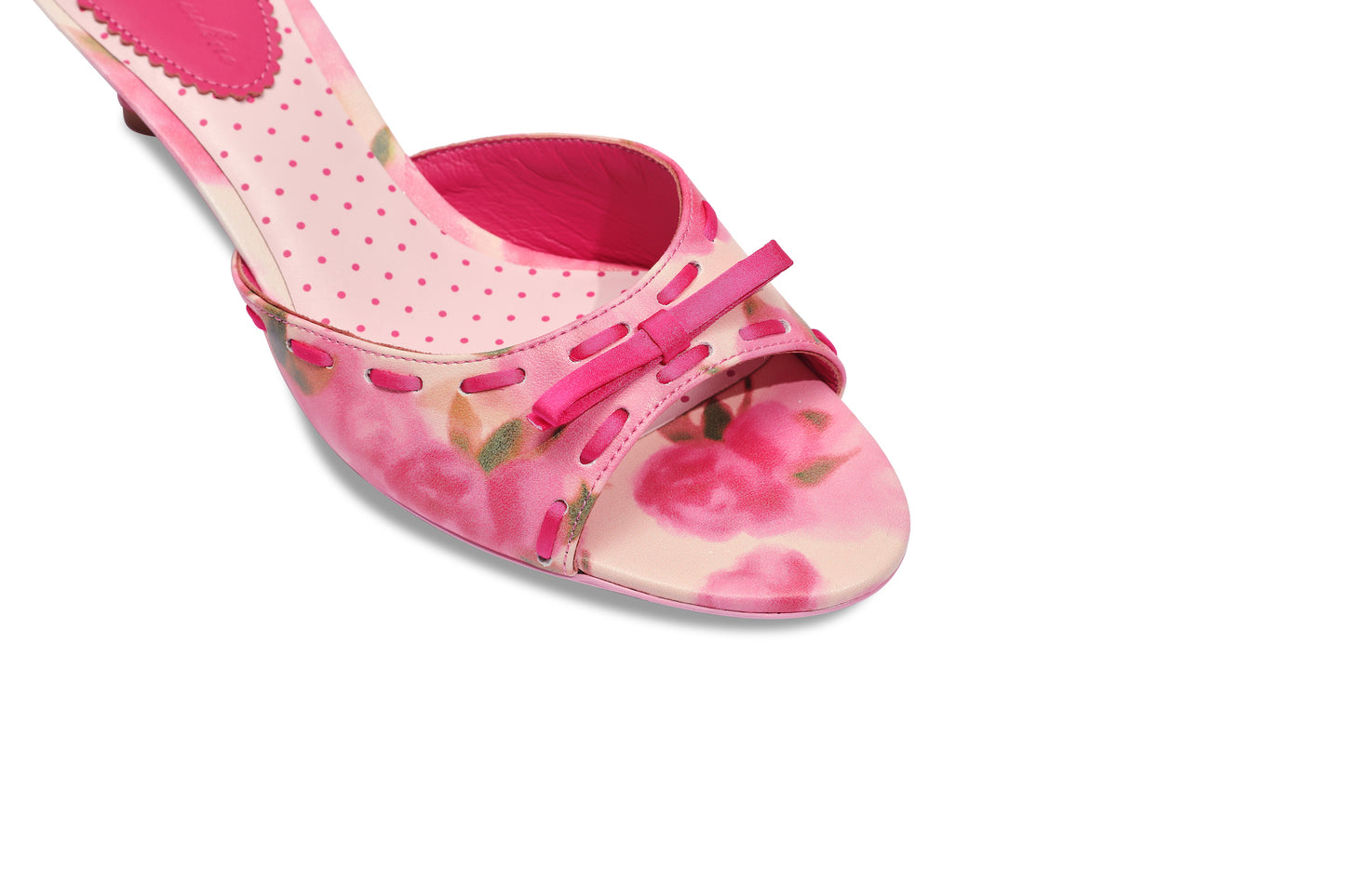 Paulina Bow Heels (Rose) (Final Sale)