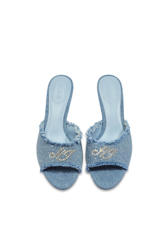 Chloe Heels (Denim) (Final Sale)