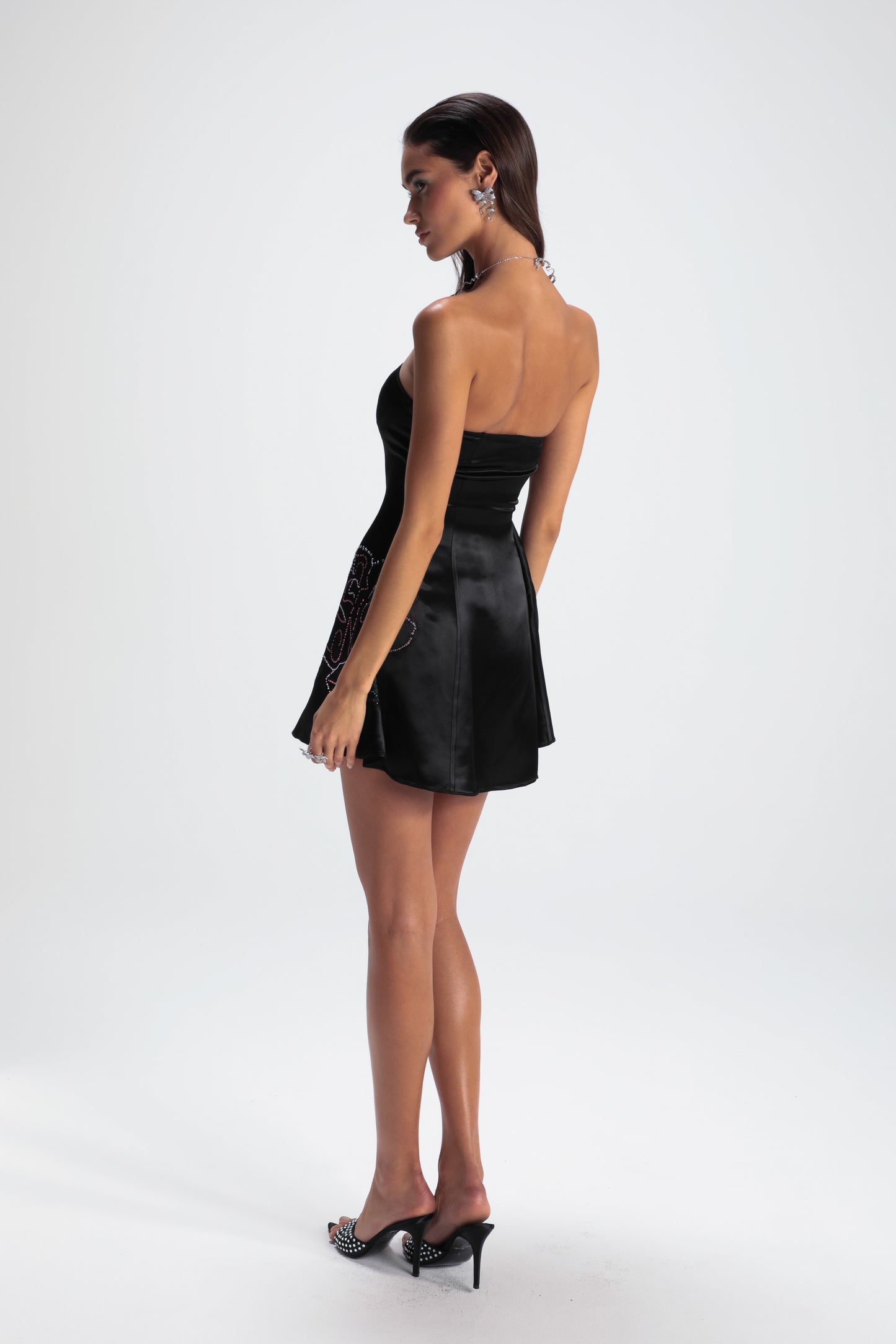 Victoria Rose Dress (Black) (Final Sale)