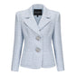 Maya Lapel Suit Jacket (Blue)