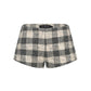 Anabella Shorts (Black Checkered)