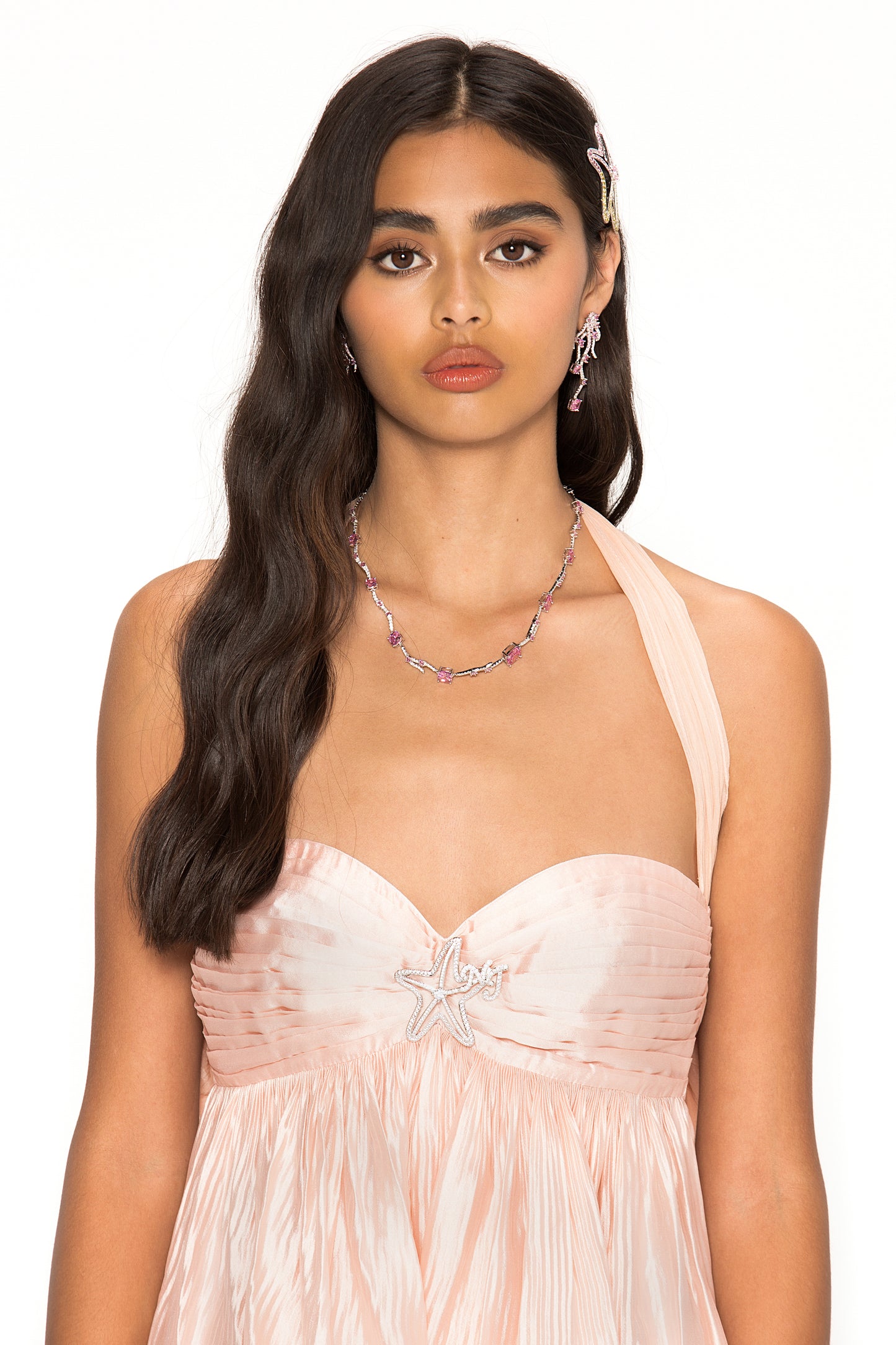 Jamara Halter Mini Dress (Pink)