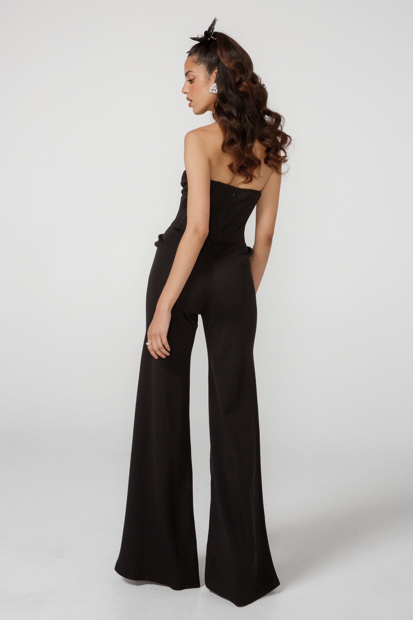 Ella Wide-Leg Jumpsuit (Black)