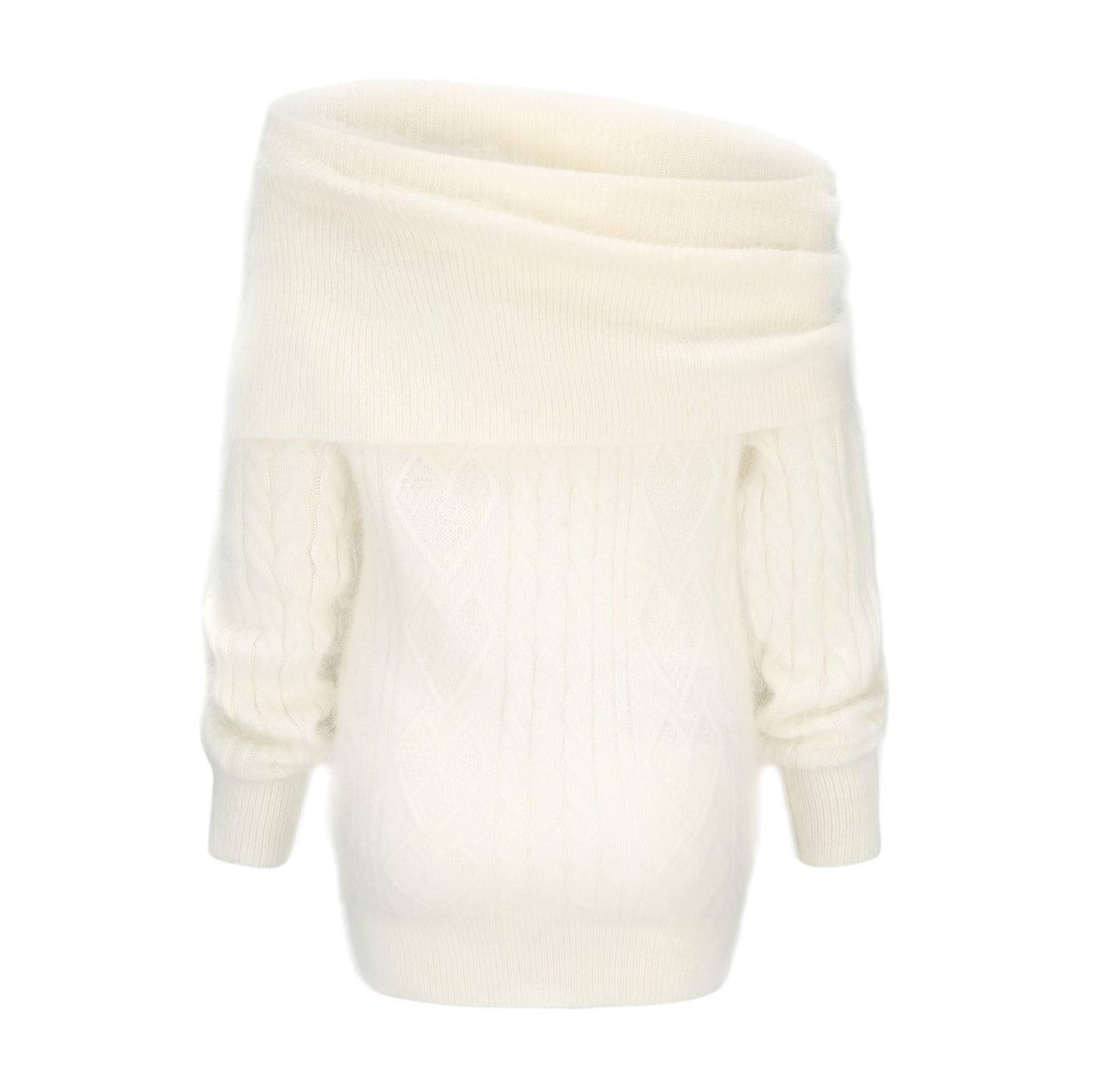 Alison Sweater Dress (White) (Final Sale)