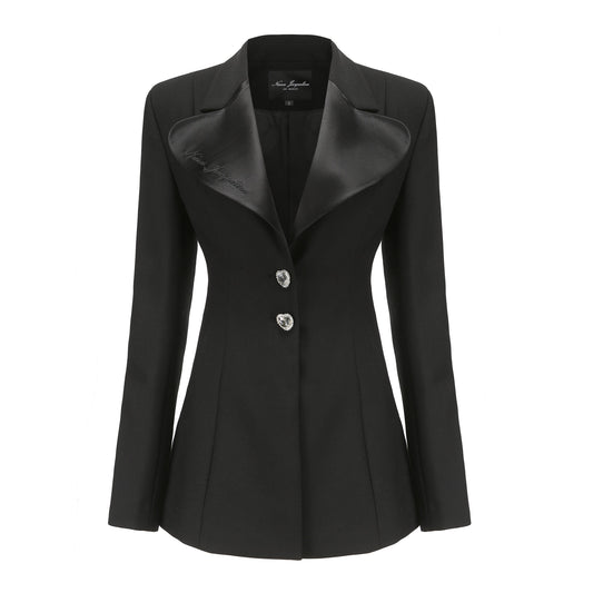 Black Quin Blazer Dress - Nana Jacqueline