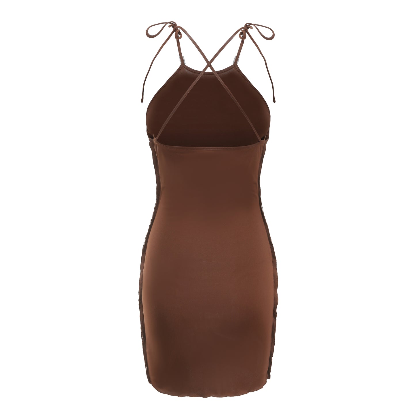 Brown Sade Dress (Final Sale)