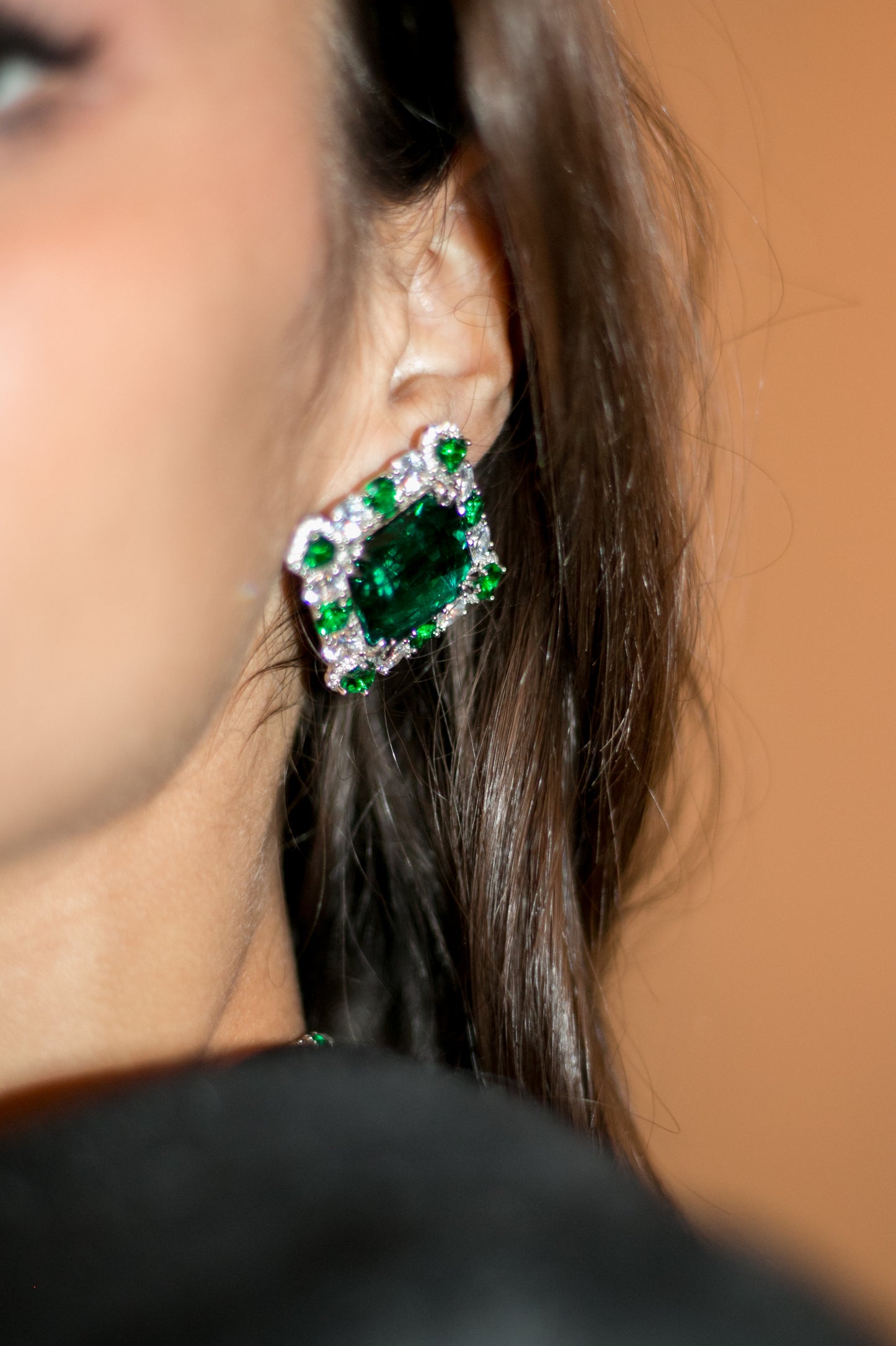 Green Zada Earrings (Final Sale)