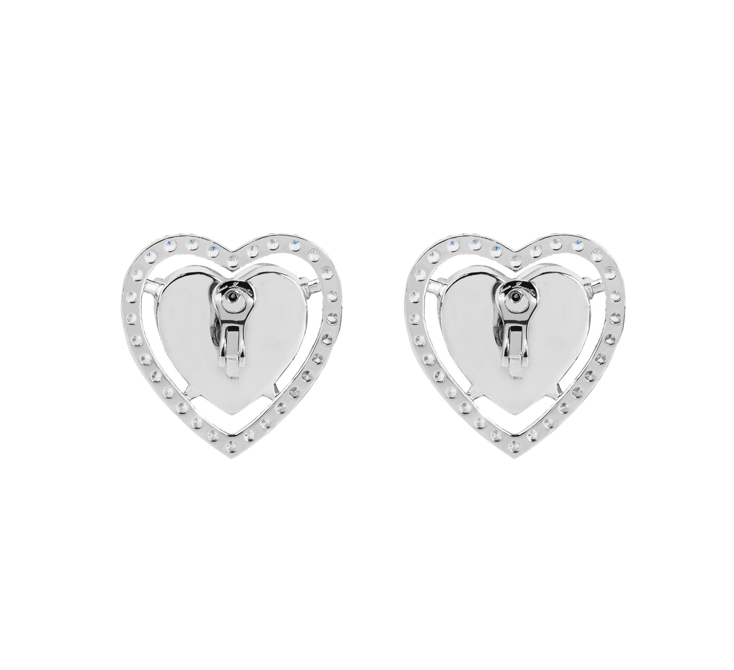 Boucles d'oreilles cœur en cristal Piper