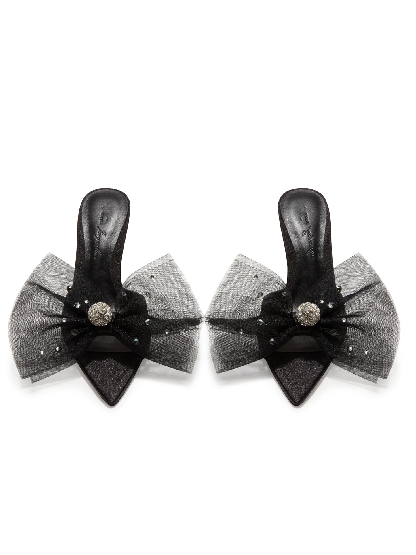 Isabella Bow Heels (Black) (Final Sale)