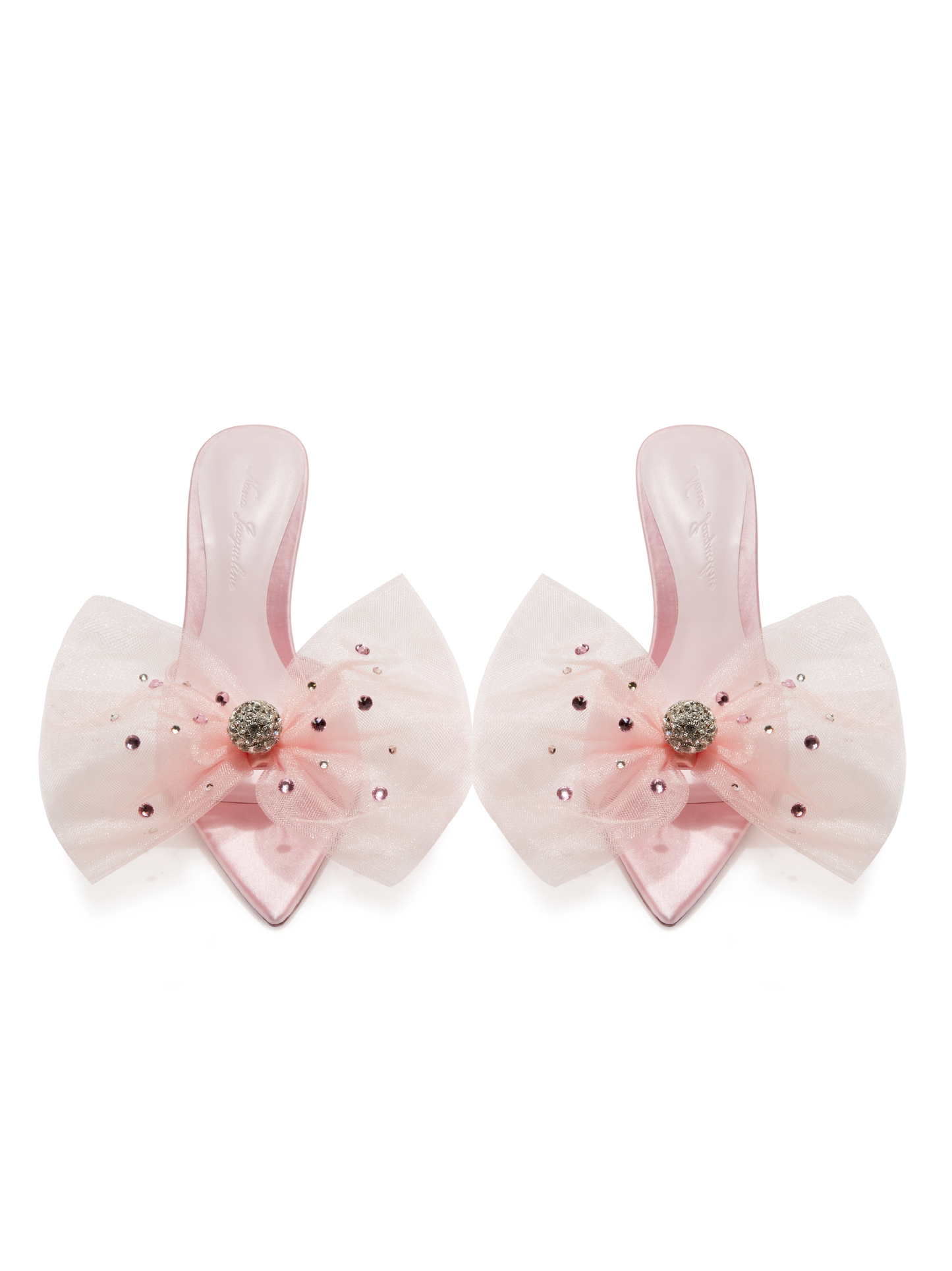 Isabella Bow Heels (Pink) (Final Sale)