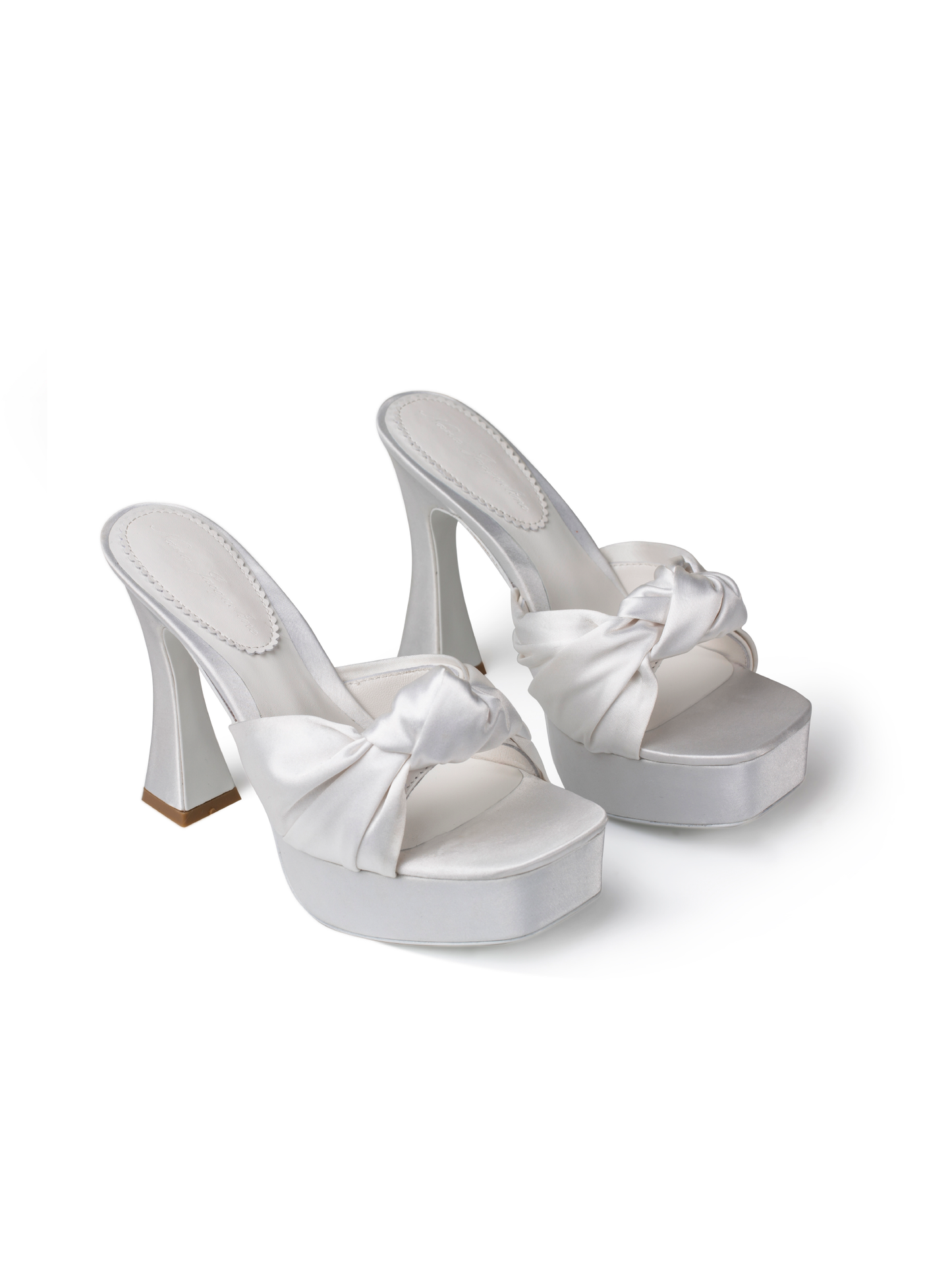 Mara Platform Sandals (White)