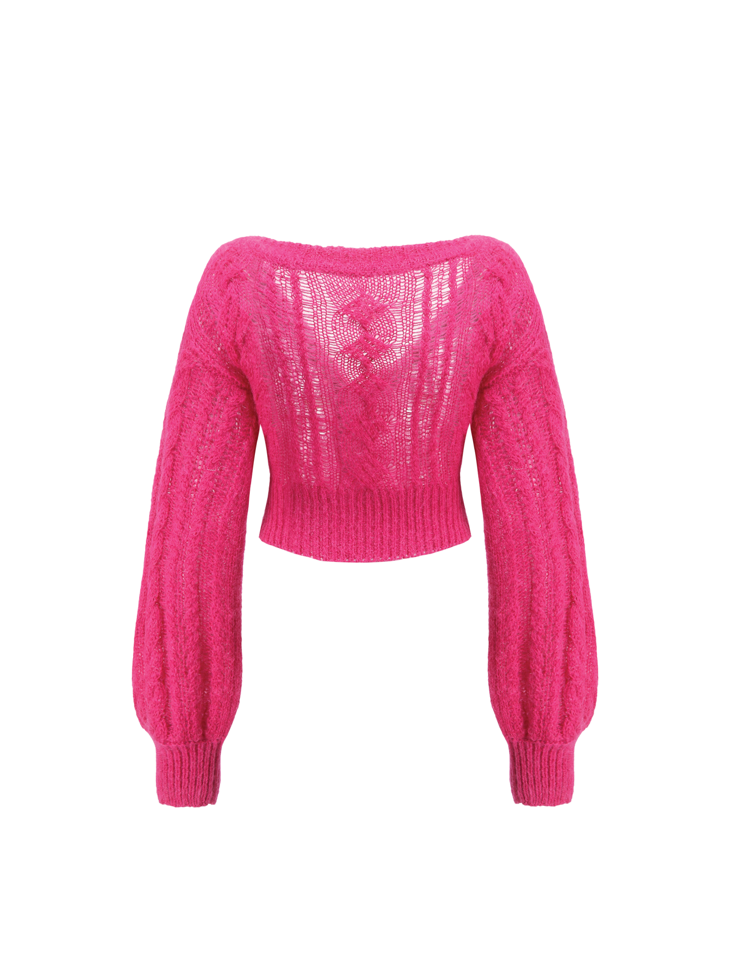 Eva Off Shoulder Cardigan (Pink)