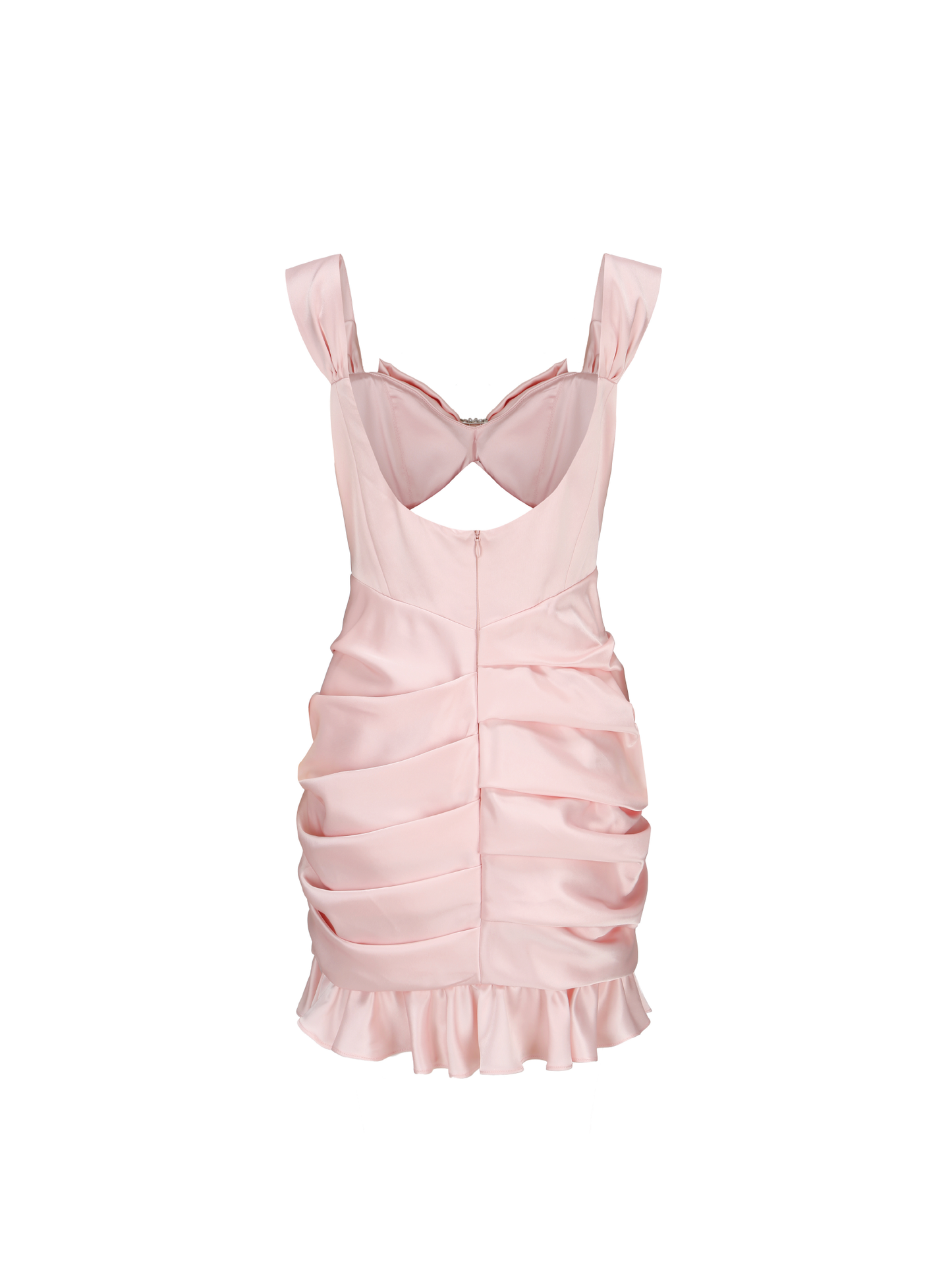 Aubrielle Bow Cutout Dress (Pink) (Final Sale)