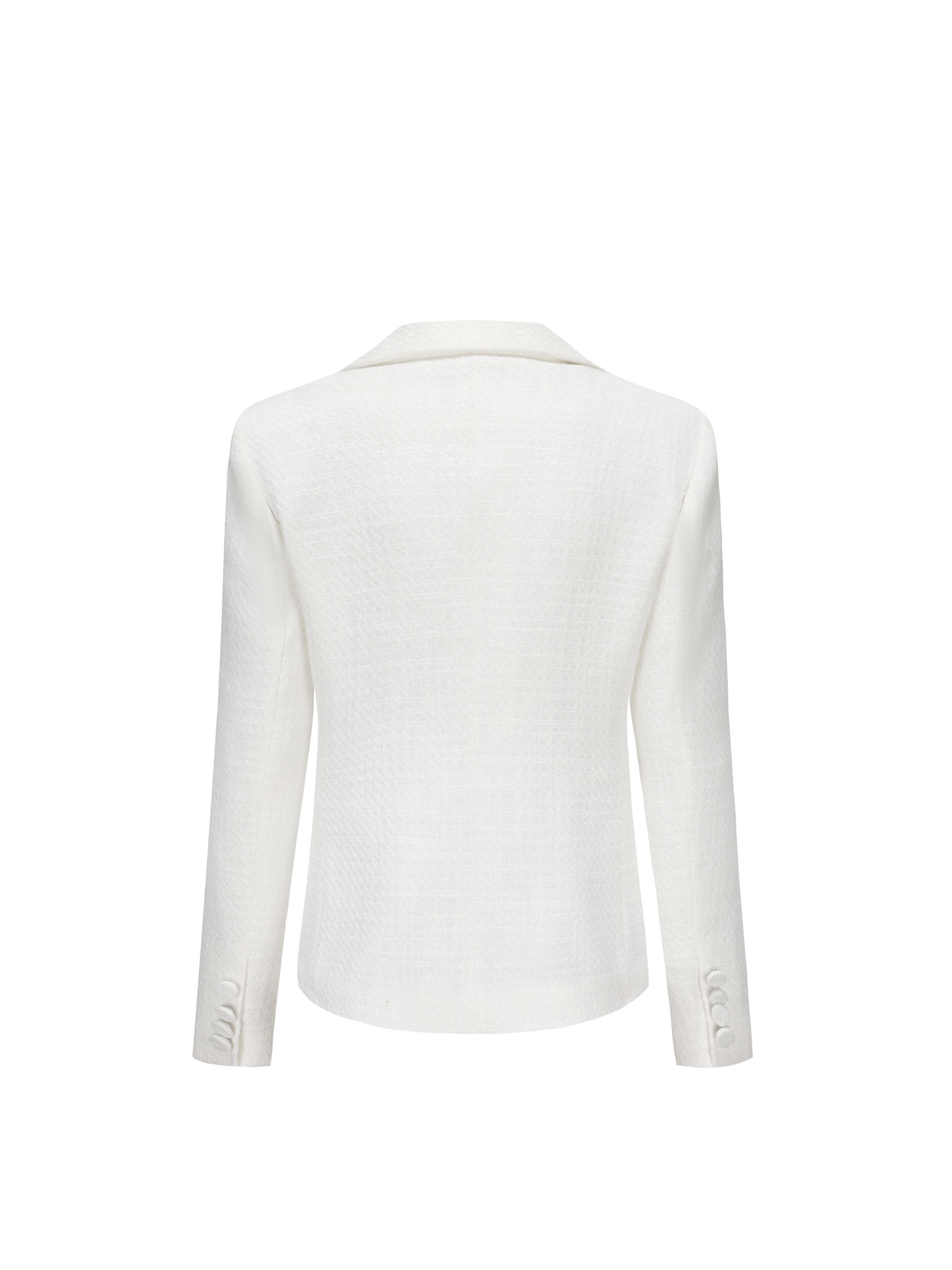 Maya Lapel Suit Jacket (White)