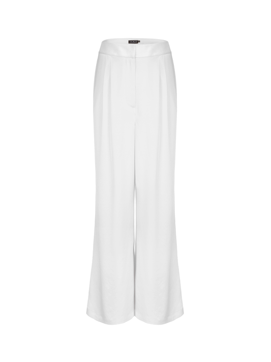 Alexandra Satin Pants (White)