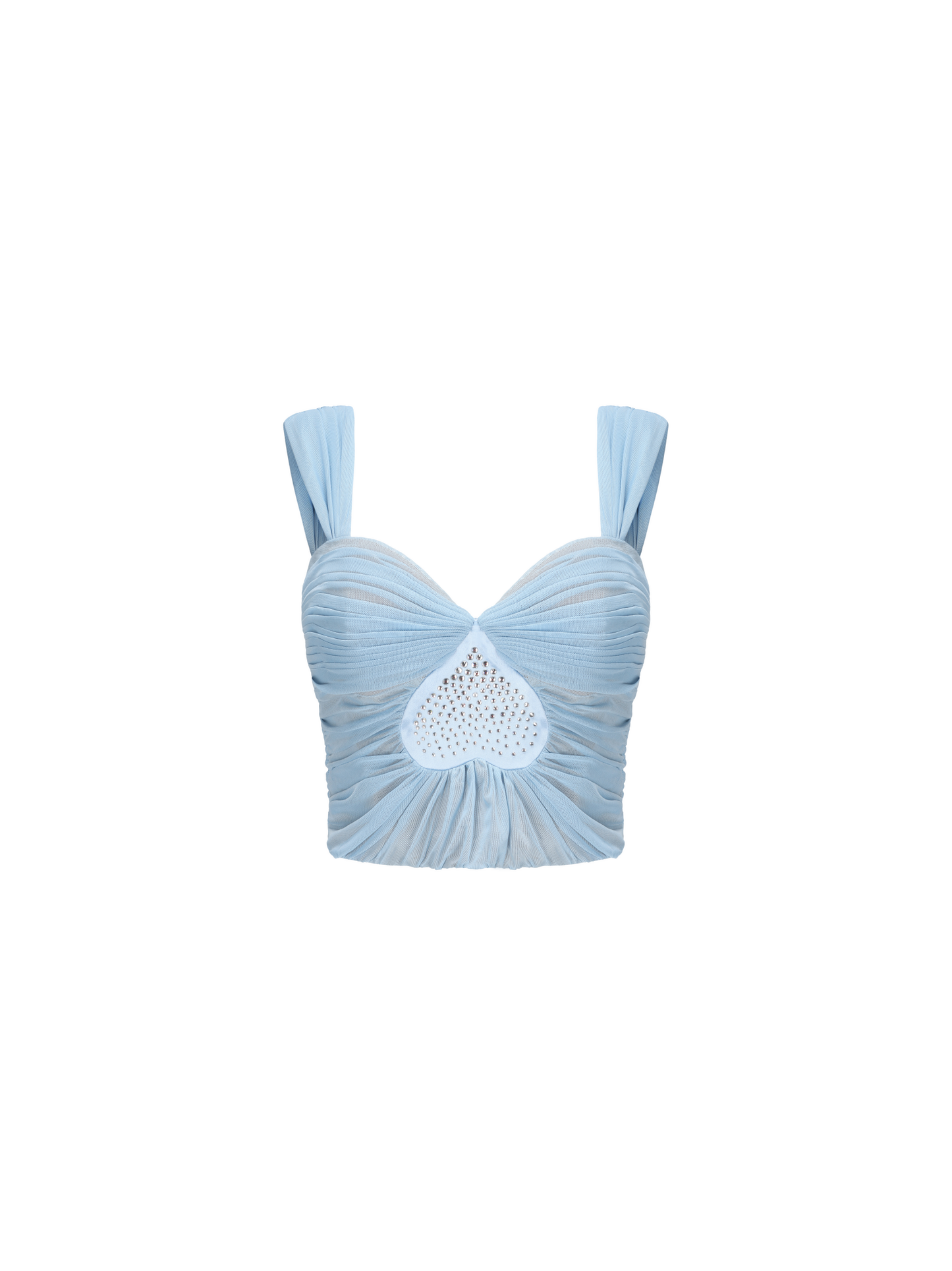 Aurora Mesh Diamond Top (Pale Blue)