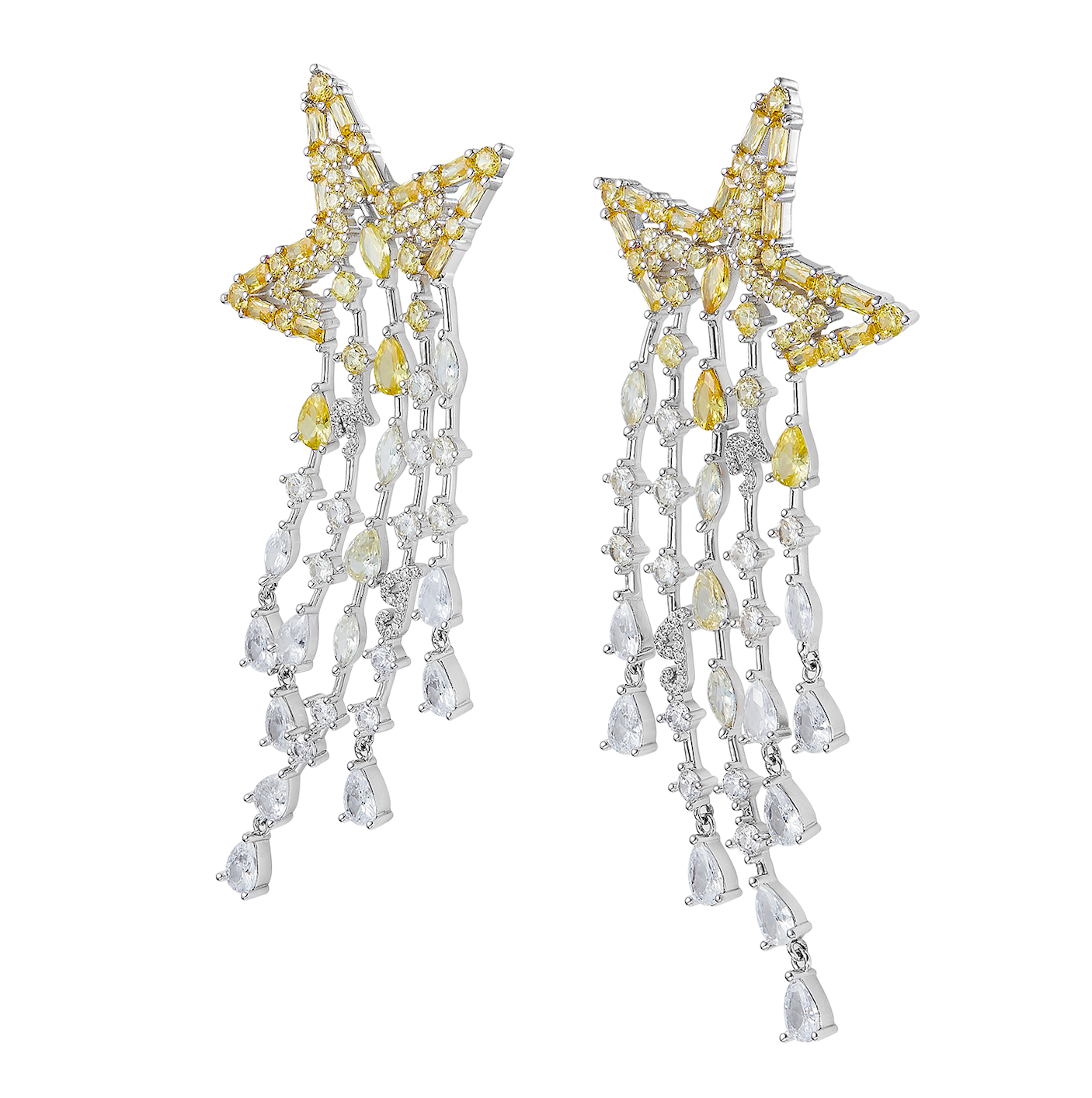 Boucles d'Oreilles Blanca Jaune