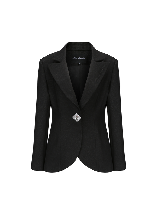 Elle Diamond Blazer (Black) (Final Sale)