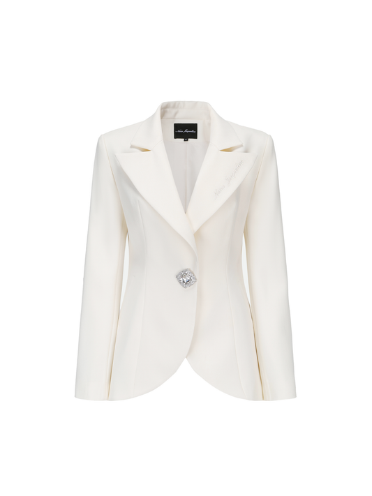 Elle Diamond Blazer (White) (Final Sale)