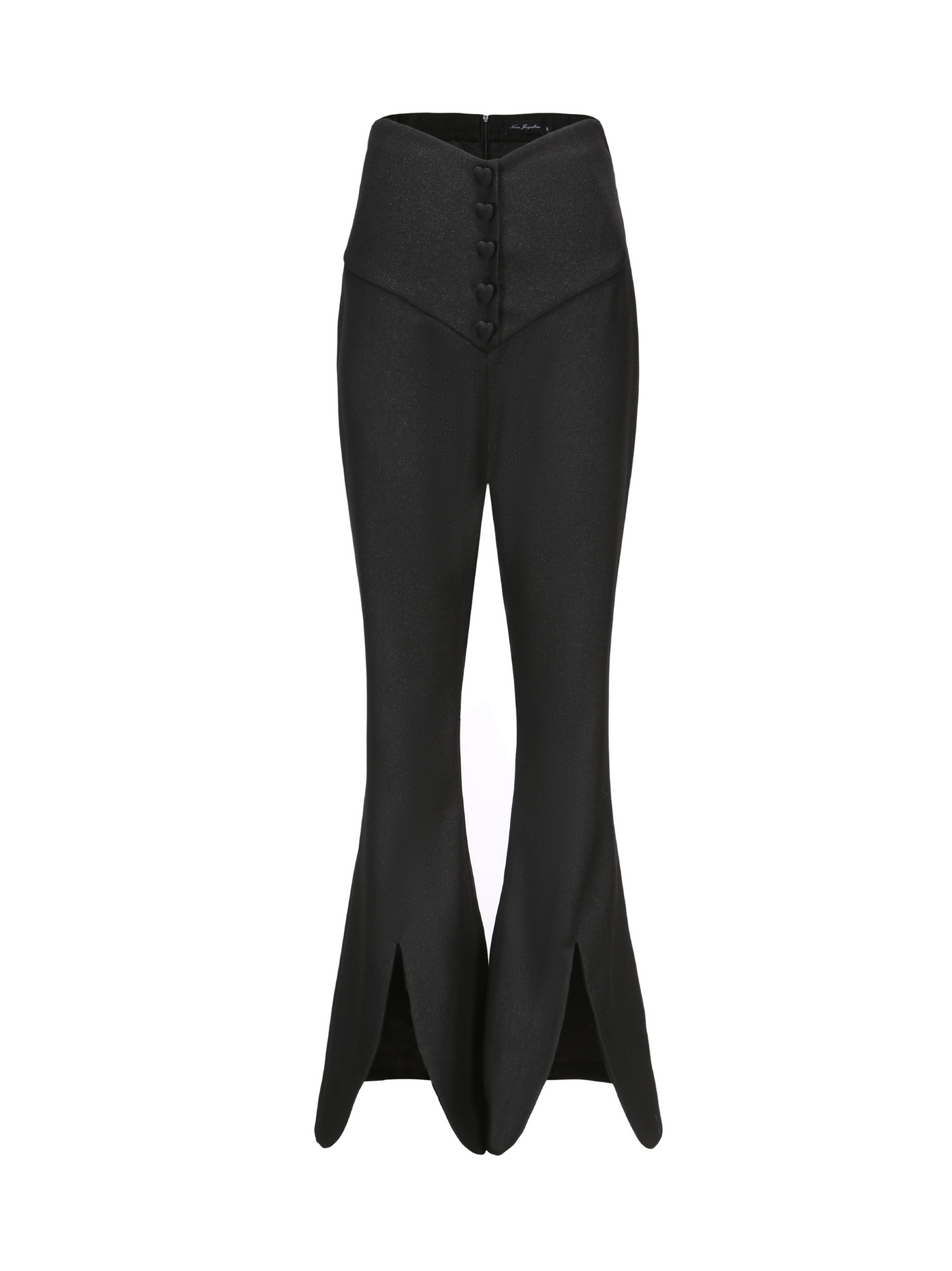 Elle Heart Buckle Pants (Black) (Final Sale)