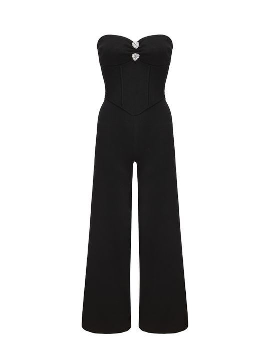 Ella Wide-Leg Jumpsuit (Black)