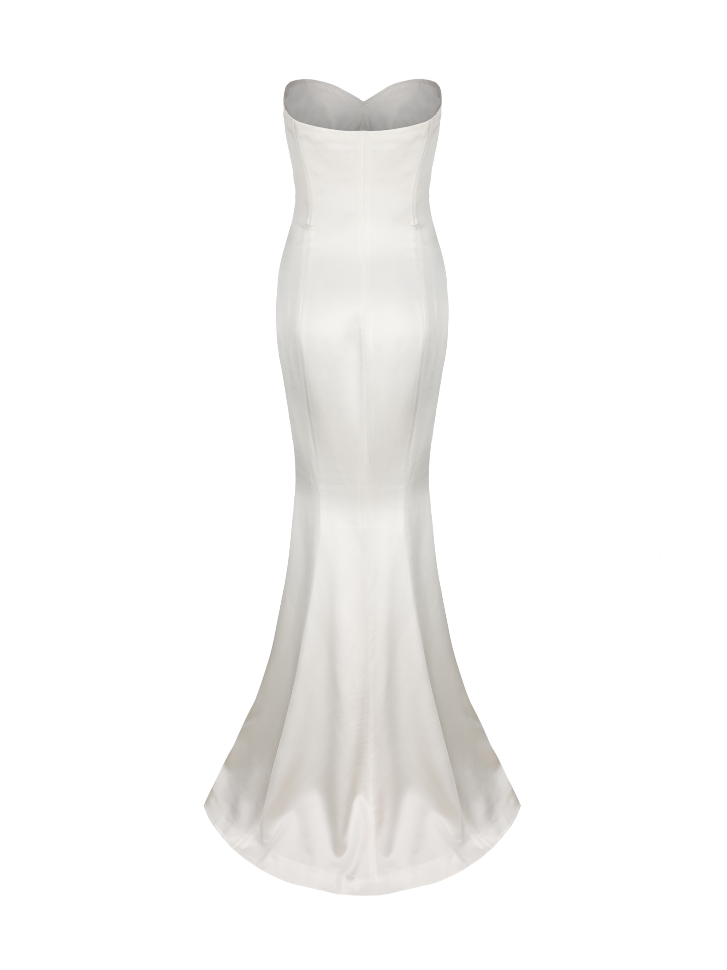 Aurora Satin Dress (White)