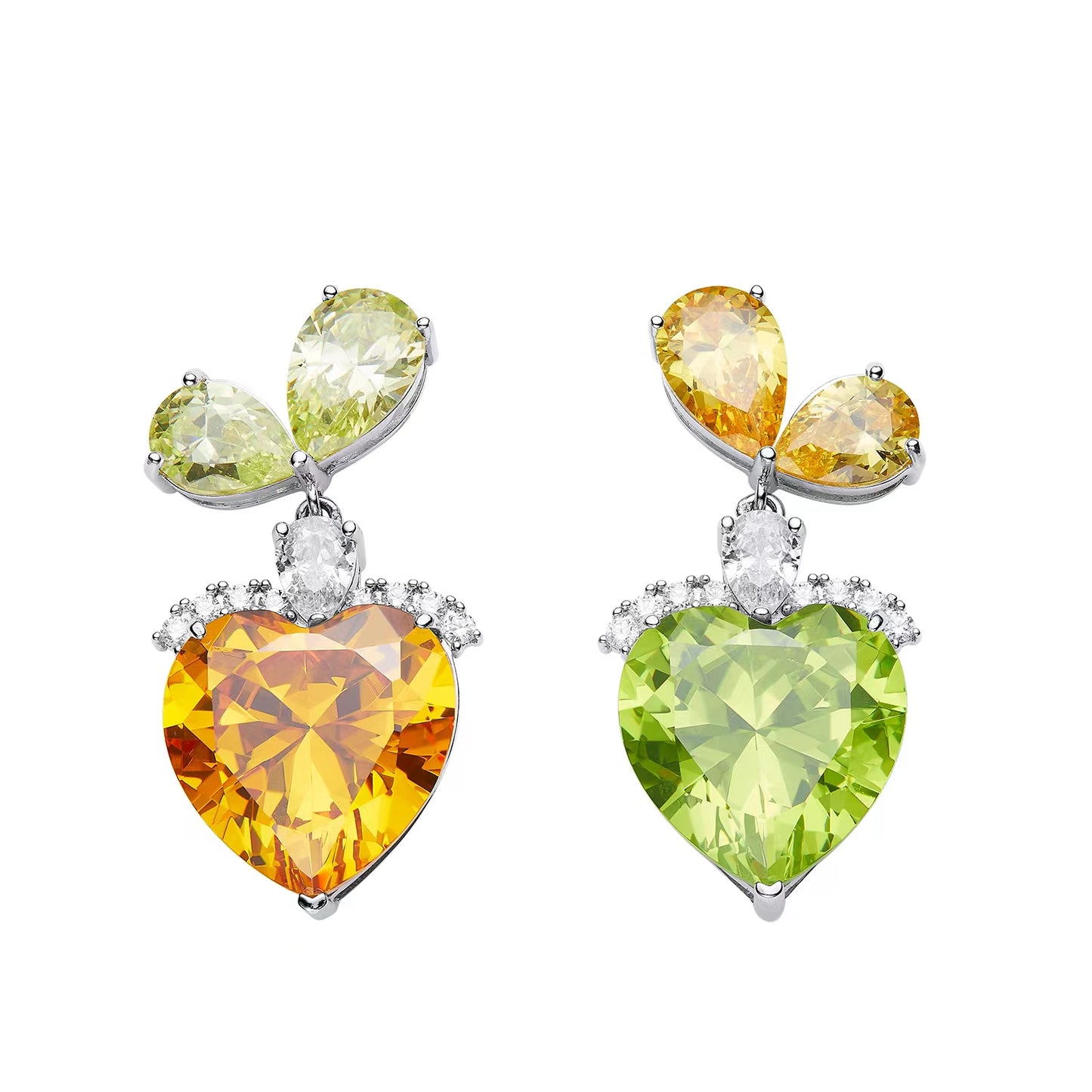 Valentina Earrings (Green & Yellow) (Final Sale)