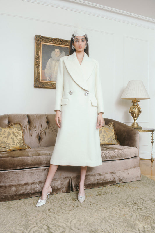 Gabriella Coat in White