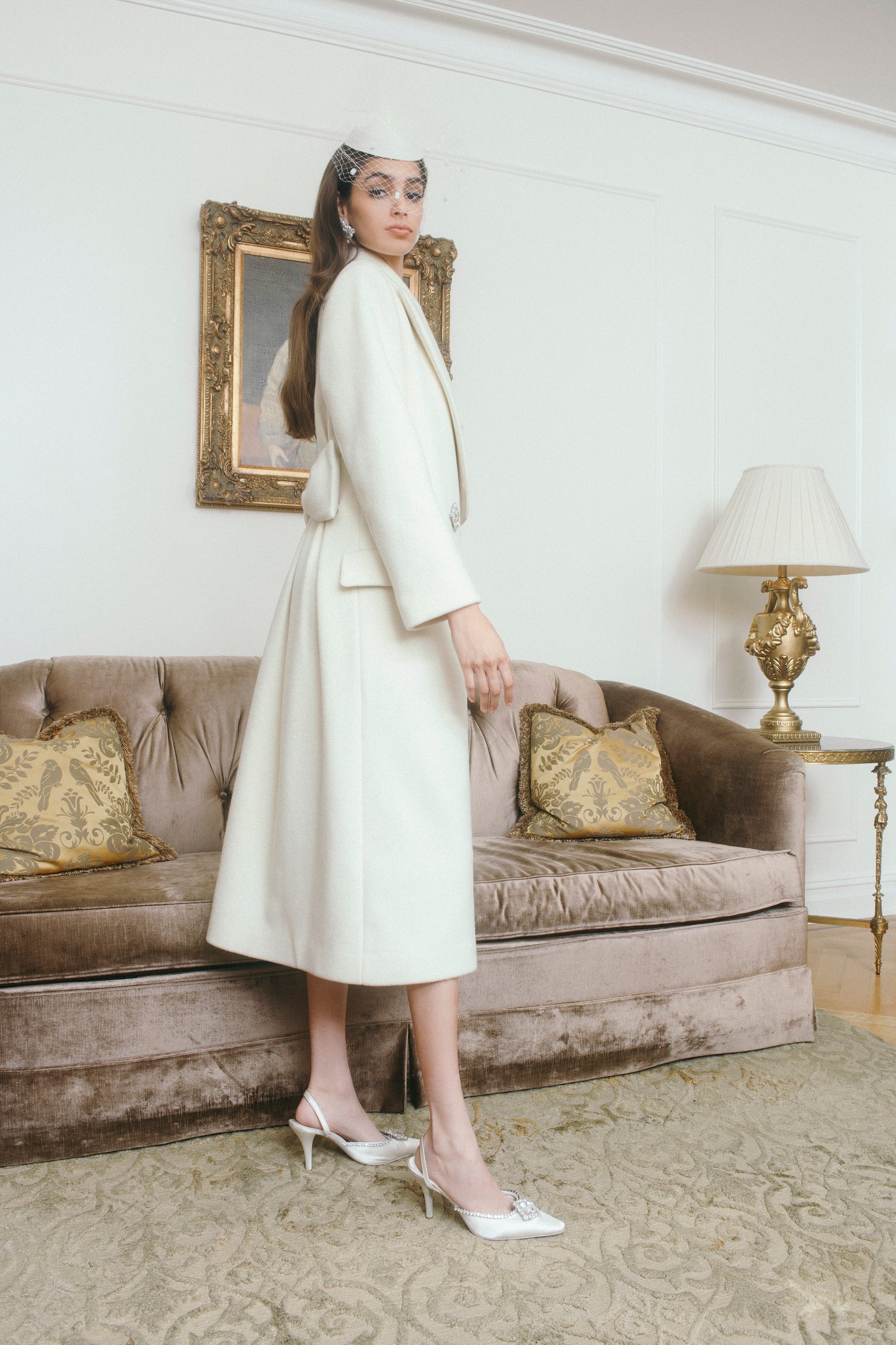 Gabriella Coat in White